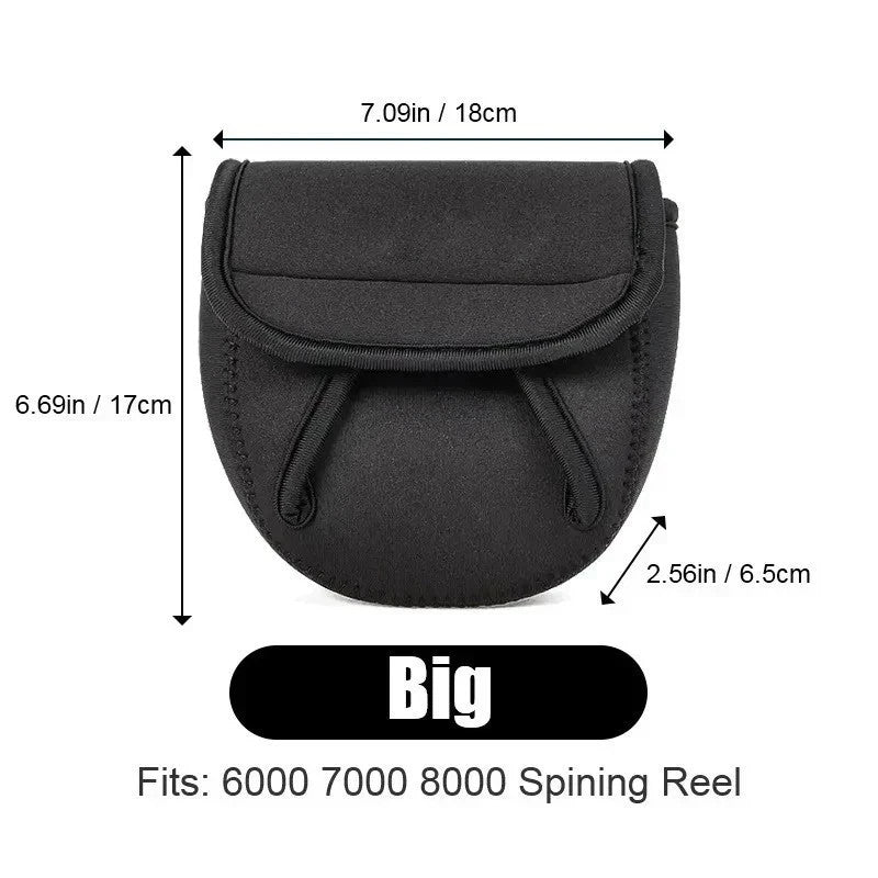 Waterproof Neoprene Fishing Reel Cover - Protects Spinning Reels