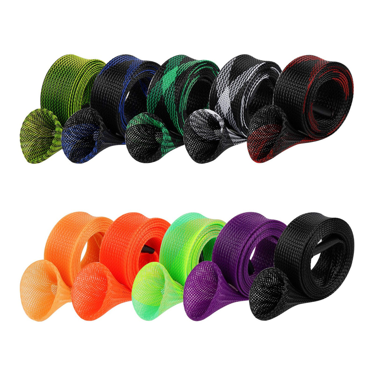 Fishing Rod Sleeve Cover Protector 10PCS Extensible Waterproof PET Material