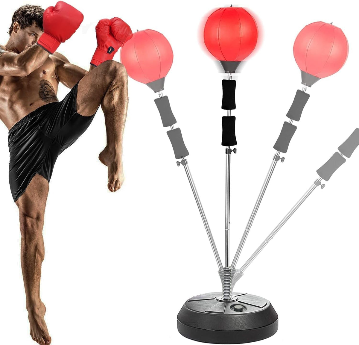 Adjustable Punching Bag with Stand for Boxing & Fitness Training