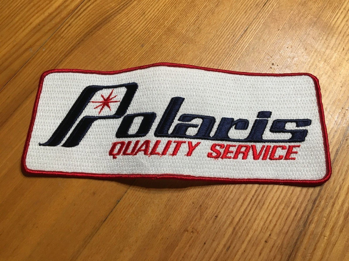 Polaris Vintage Snowmobile Service Back Patch Crest Cresting Starfire TX TXL 10x4"