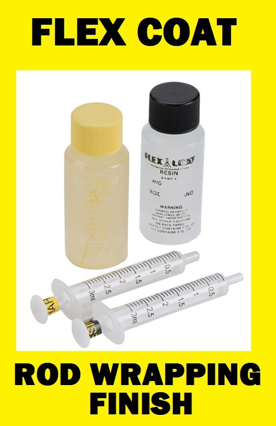Light Rod Wrapping Finish Kit with Syringes - 2 oz Epoxy for Fishing Rods
