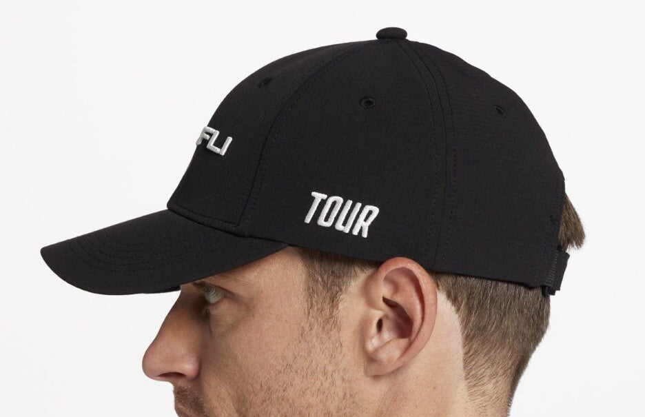 Golf Hat Men’s 3D Logo Cap - Adjustable One Size Black