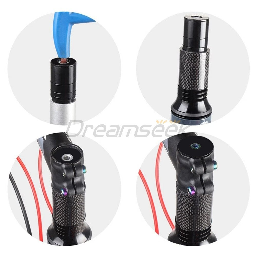 Bike Handlebar Riser Extender Aluminum Fork Stem Spacer 3-55mm Height Increase