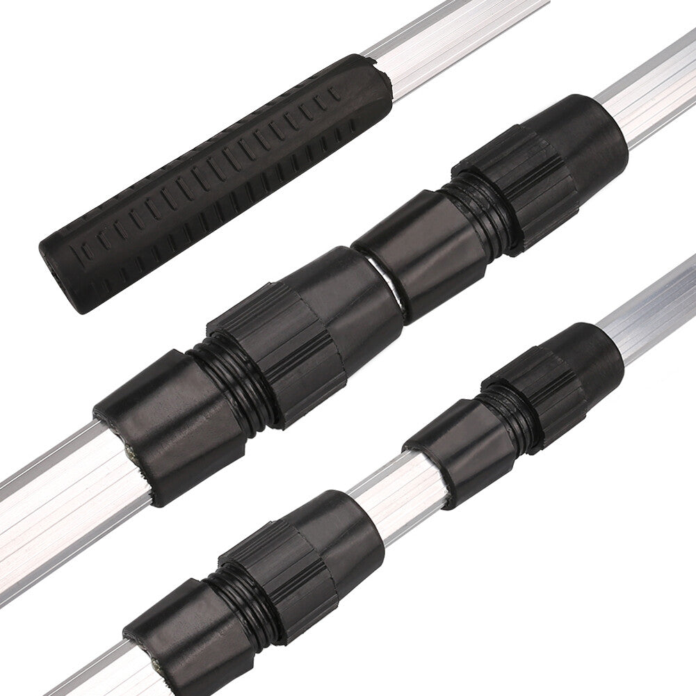 Telescopic Folding Aluminum Fishing Landing Net with Micro Mesh 3-Section Extending Pole
