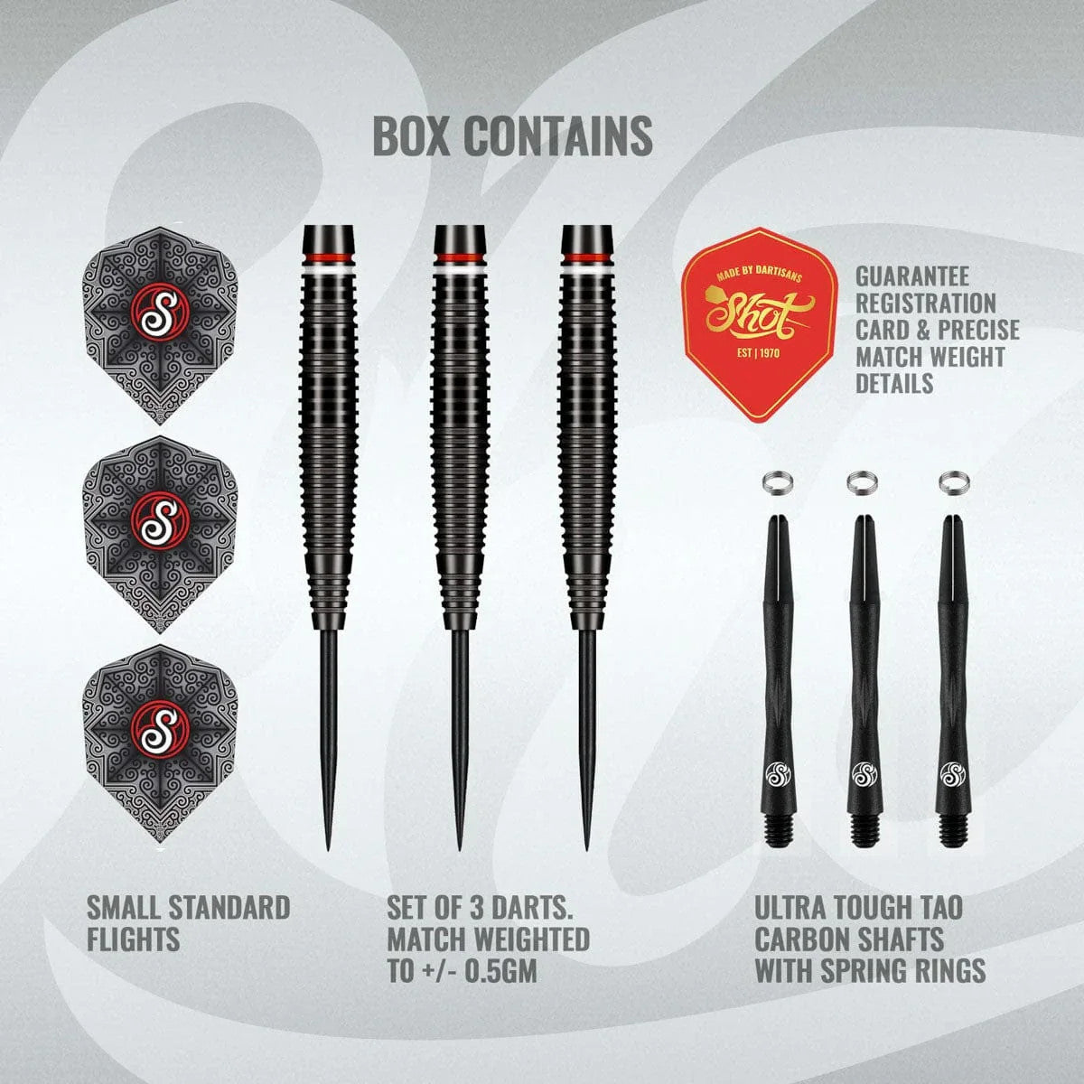Shot Pro Series Carl Sneyd 90% Tungsten Darts Set - 23g Barrel Weight