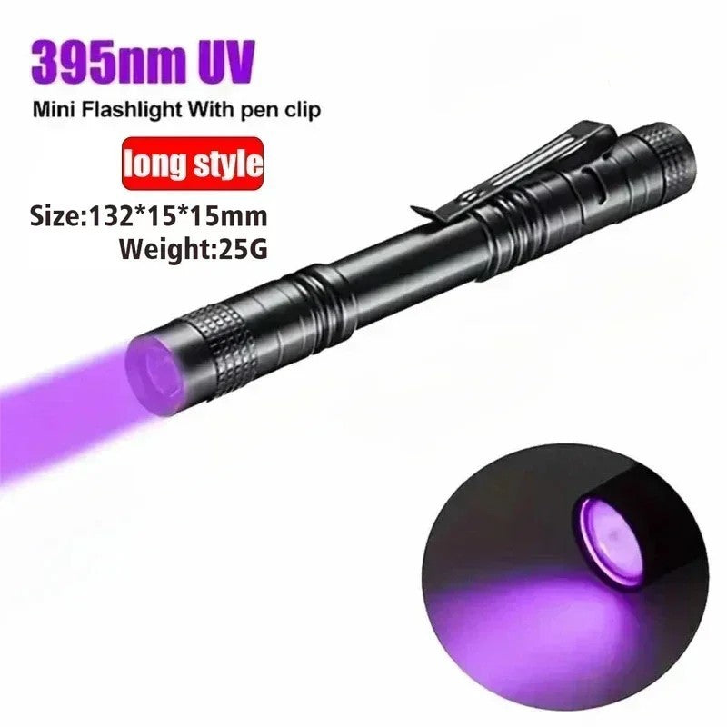 UV Pen Light 395nm Black Light Portable UV Flashlight for Inspection