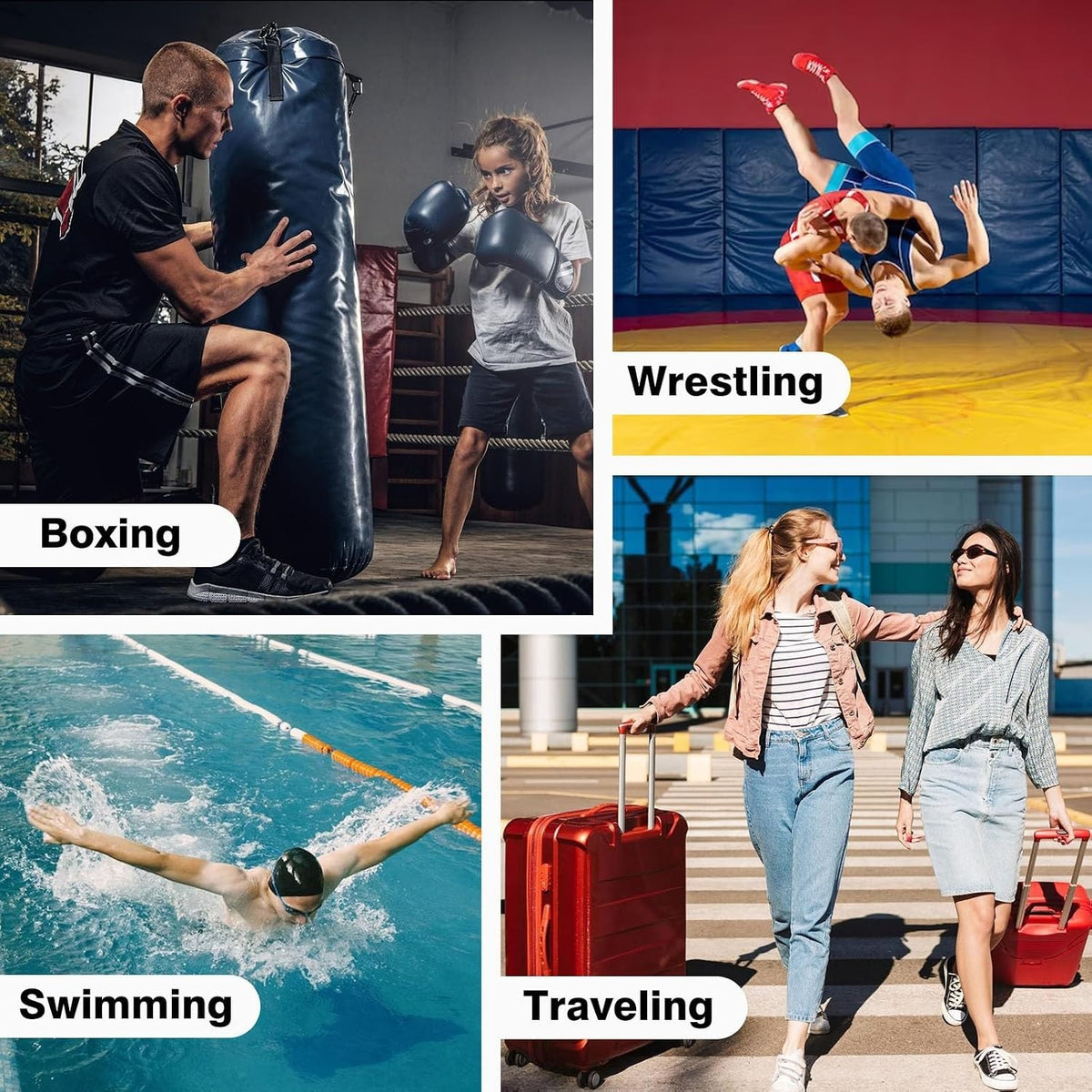 Sports Duffle Bag for MMA, Karate & Travel - 20 x 10.5 Inches