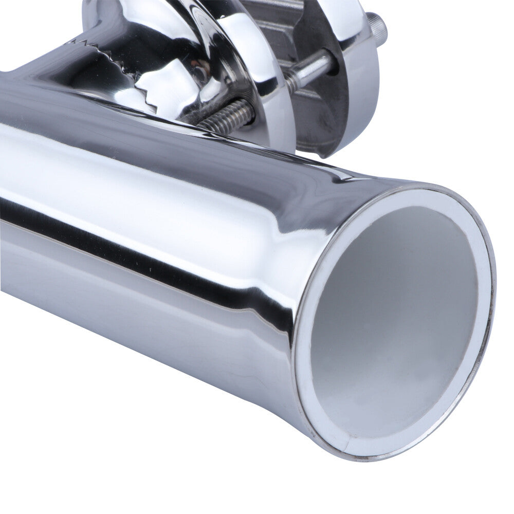 Marine Fishing Rod Holder Stainless Steel Clamp-On 1-1/4"-2" Rod Rack