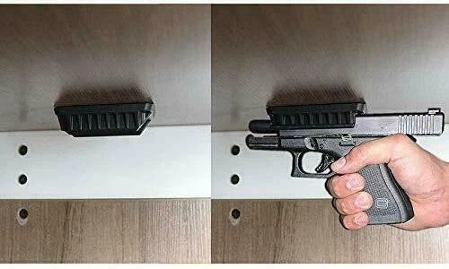 Magnetic Gun Mount Holster for Flat Top Handguns - Concealed QuickDraw Holder