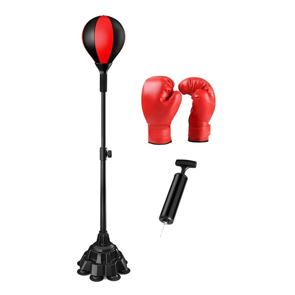 Height Adjustable Reflex Speed Bag for Boxing Training - Freestanding Punching Bag