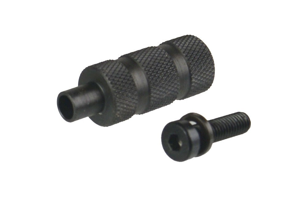 Steel Side Charge Bolt with Screw and Washer - Black, 10-32 TPI