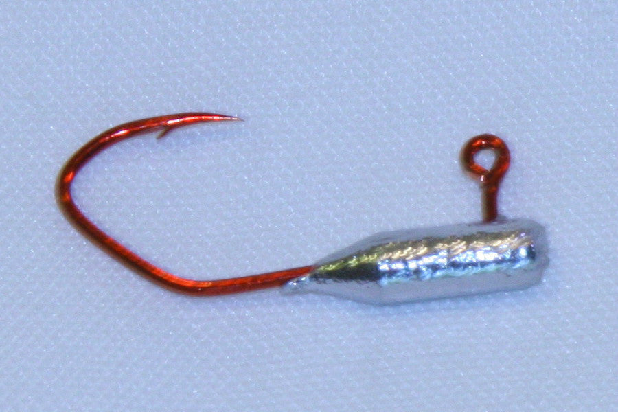 15 Pack 1/16 oz Tube Insert Fishing Jigs with Red Sickle Hooks for Crappie & Perch