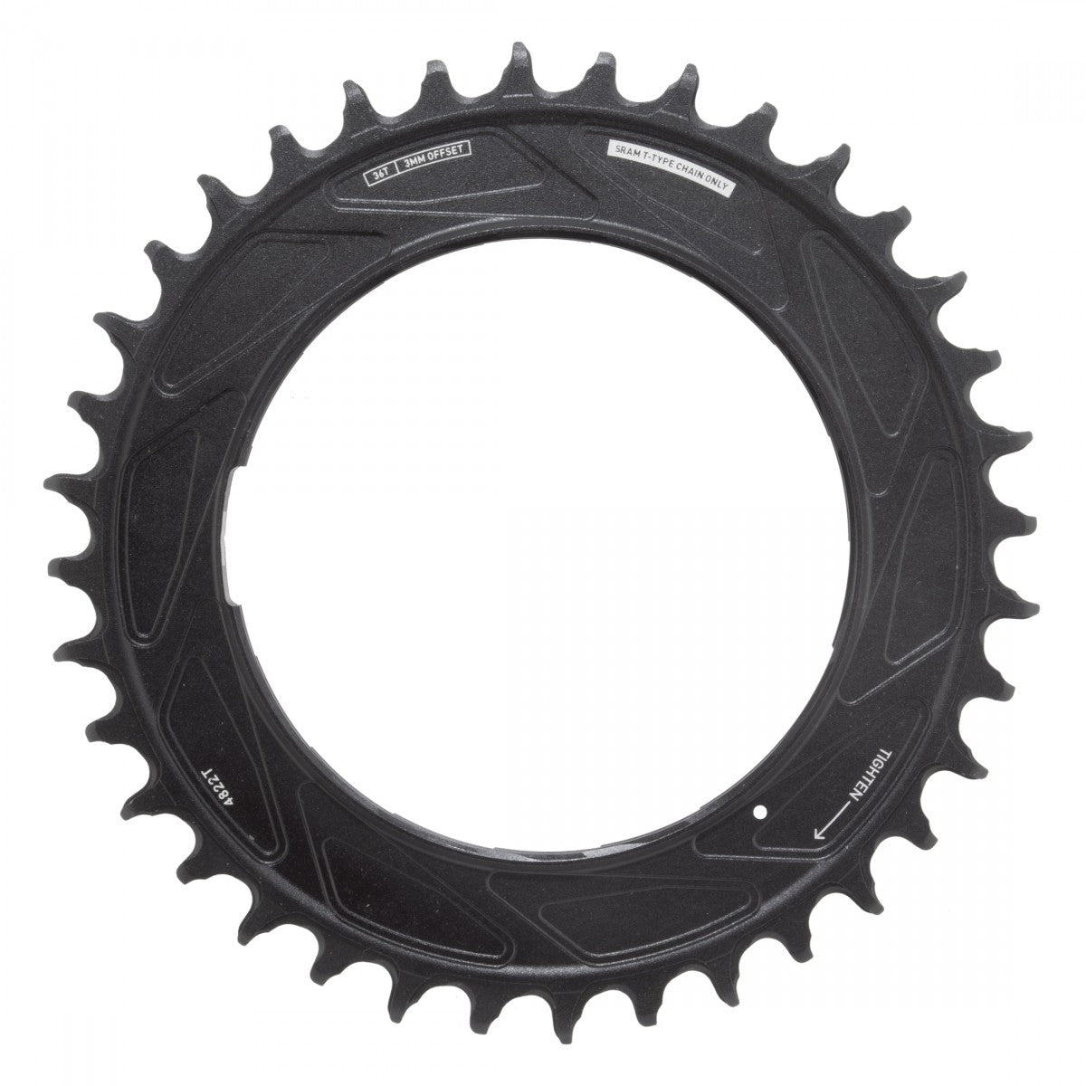 SRAM XX SL Eagle T-Type Thread Mount Chainring 36T 12-Speed for Power Meter