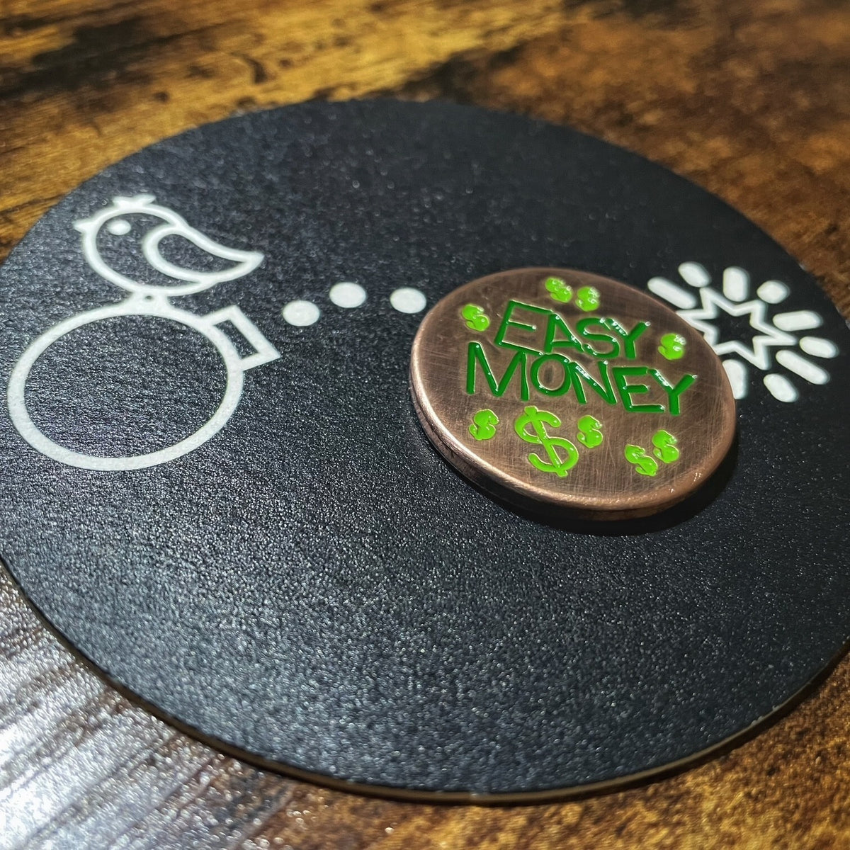 Custom Copper Golf Ball Marker - Handcrafted Personalizable Gift