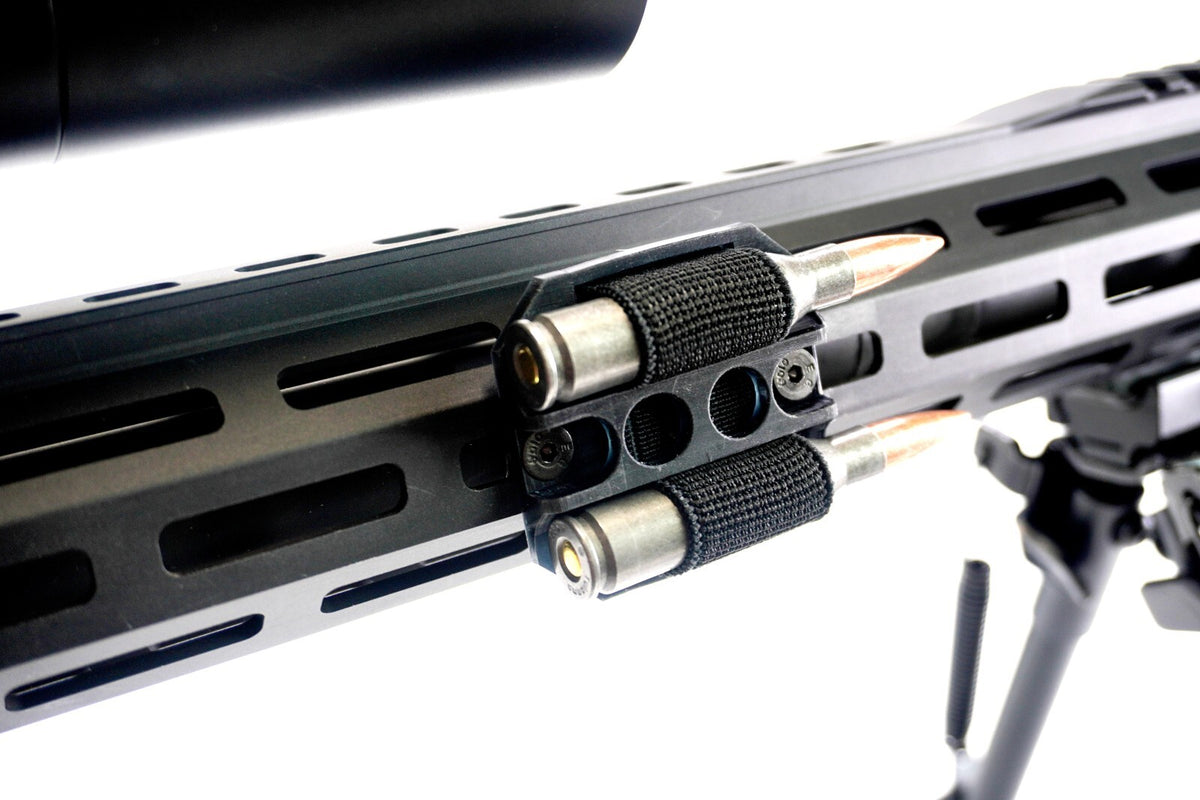 Multi-Caliber 2-Round Holder for & Rail Systems