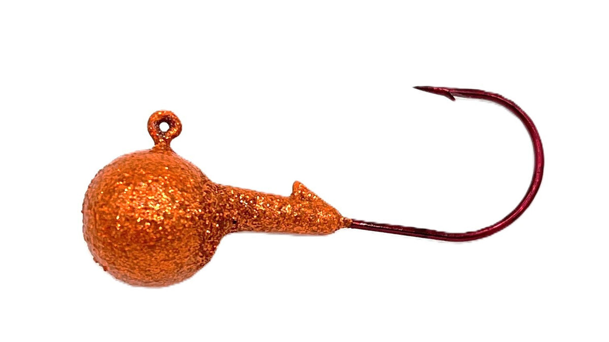13 Pack 1/64 Oz Painted Round Head Crappie Fishing Jigs with Aberdeen Hooks