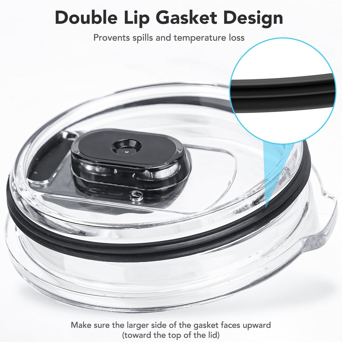 4 Pack Rubber Seal Gasket for Yeti 30/32 oz Tumbler and Mug Lids