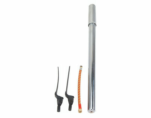 Chrome Bicycle Pump with Steel Frame - Durable Floor Pump for Cycling