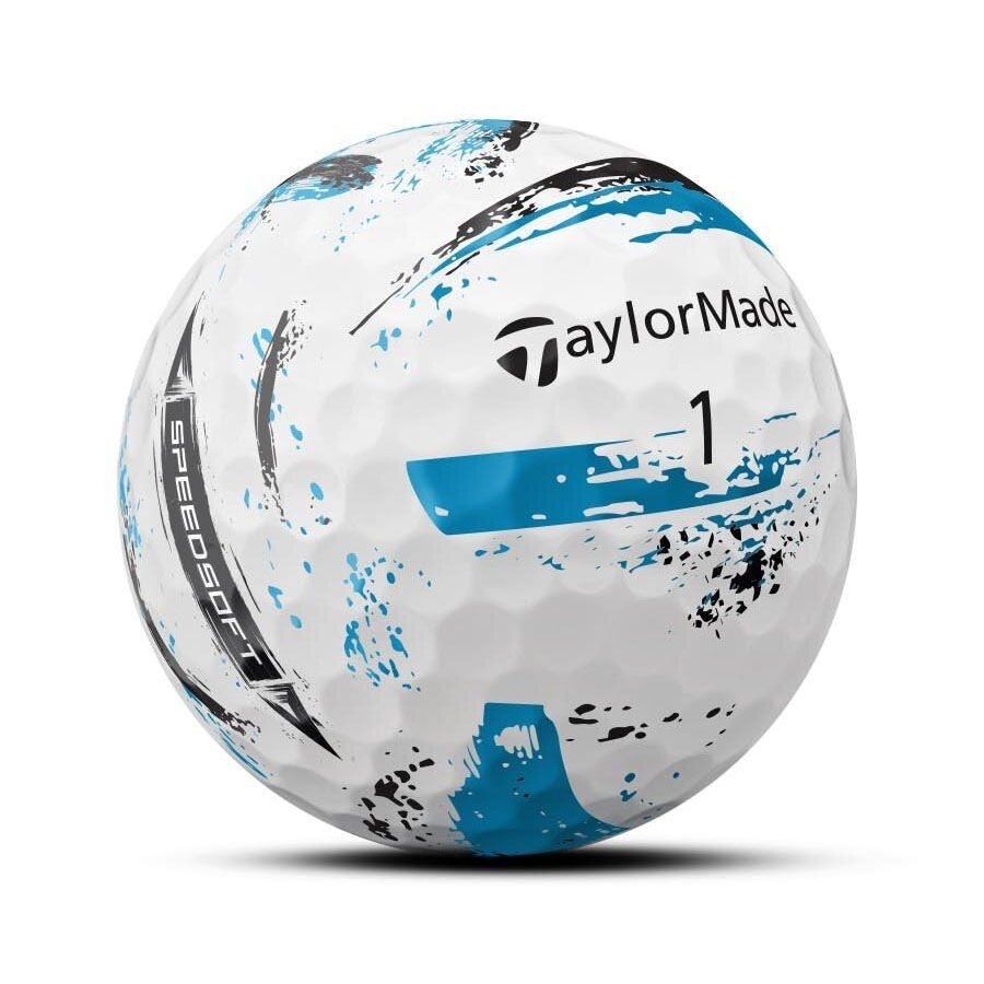 TaylorMade SpeedSoft Blue Ink Golf Balls – 2 Dozen, Soft & Distance