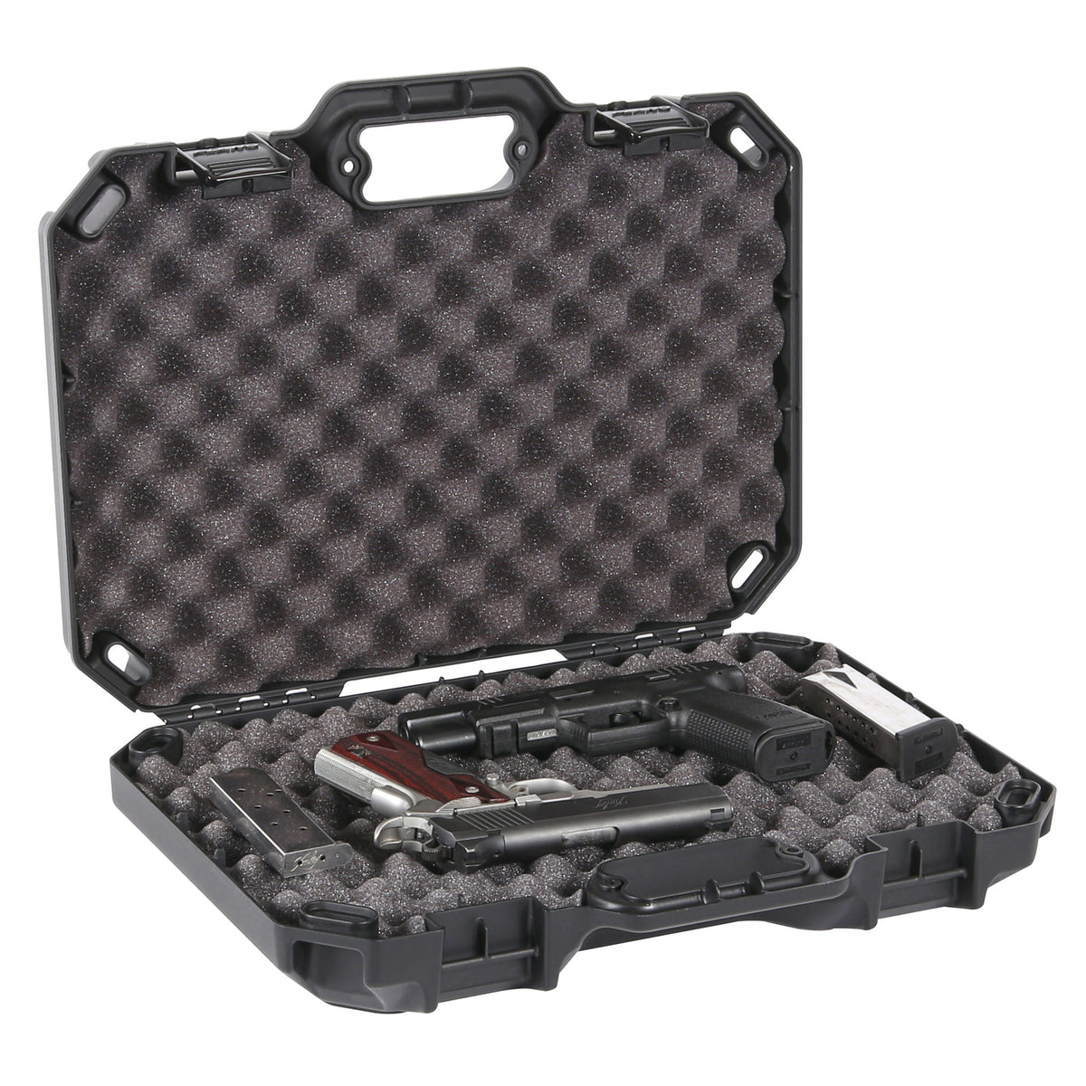 Plano Tactical Gun Case - Hard Multi-Handgun Storage, 18.25x13.88x4.75 Inches, Black