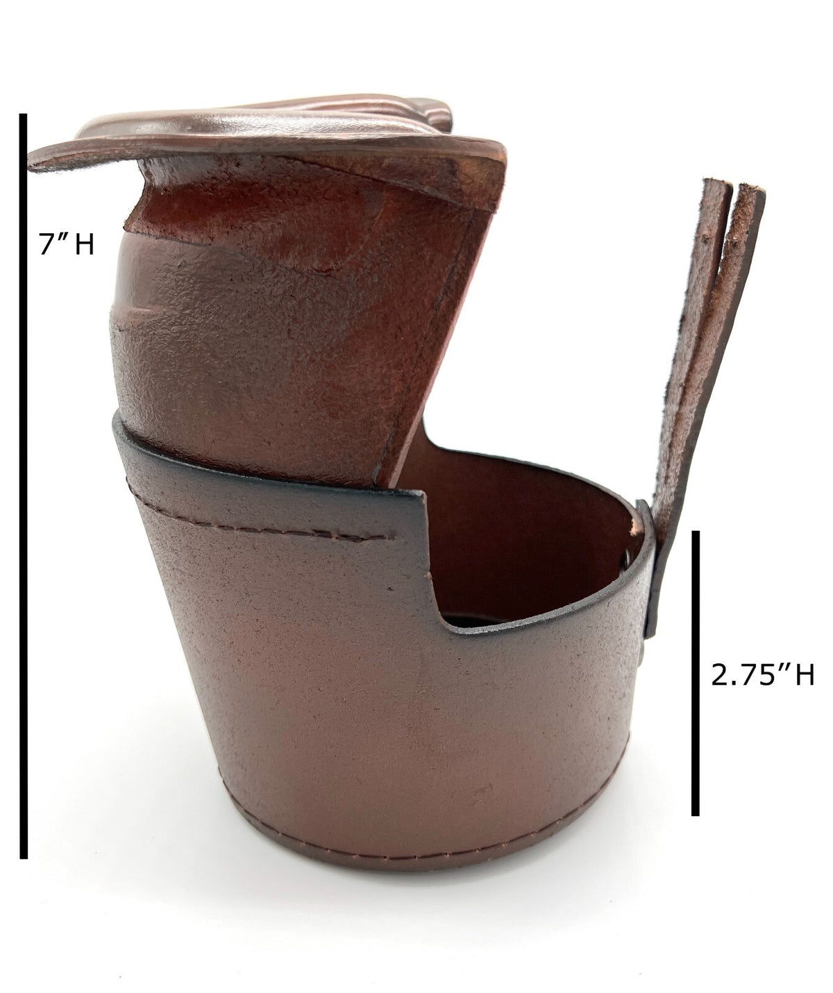Leather Pool Table Pockets Set - 6 Drop Pockets Replacement Brown, Universal Fit