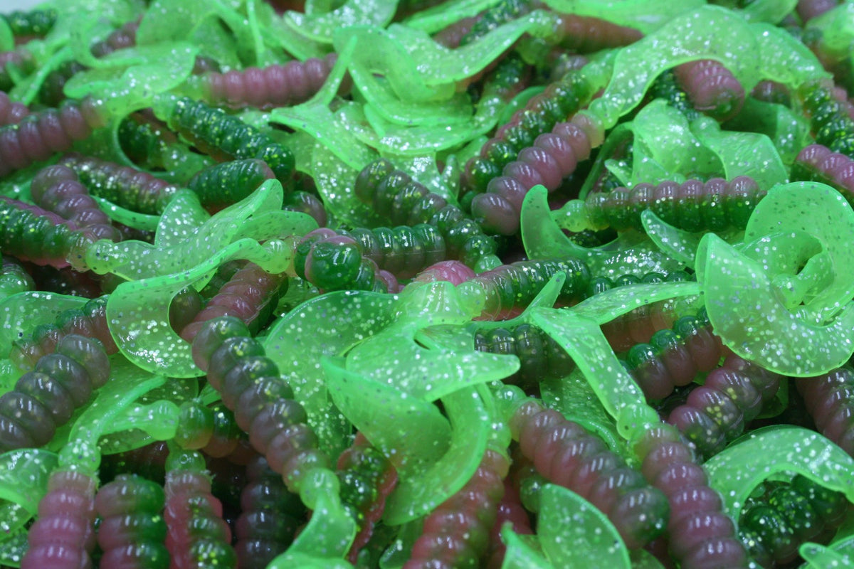 Electric Chicken Hot Grubs Twister Tails Fishing Lures for Crappie Walleye Bass