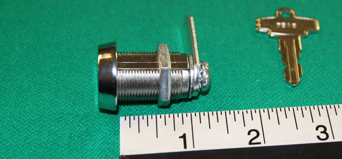 Valley Cam Lock 1-1/8" with Key for Pool Table Coin/Door Lock 7515