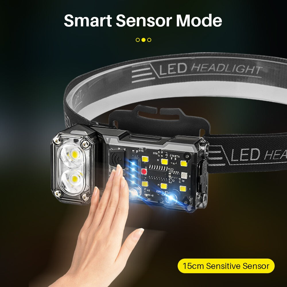 Rechargeable LED COB Work Light with Magnetic Base & Hand Wave Sensor
