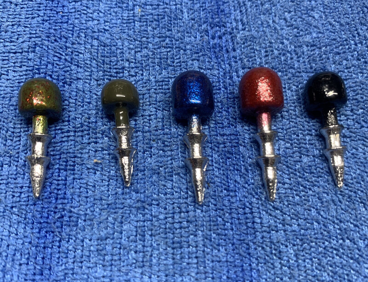 Fishing Nail Weights 10 Pack - Wacky Rig, Urchin Bait, Coike, Worm Nose
