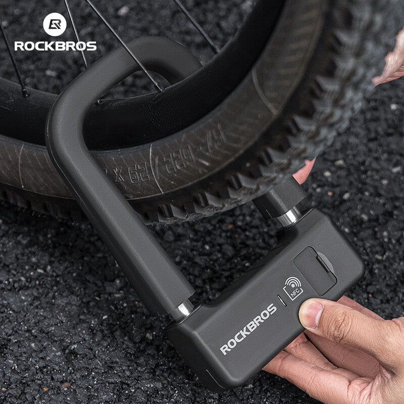 Smart NFC Bike Lock U-Shaped Anti-Theft Bicycle & Motorcycle Lock