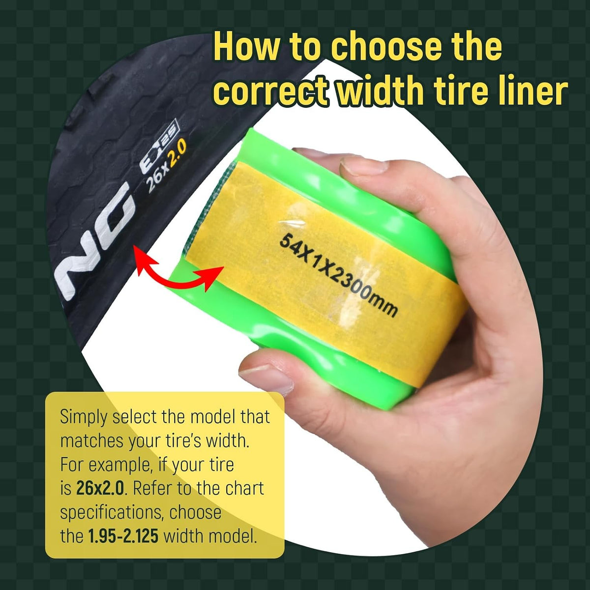 Fat Bike Tire Liners TPU Self-Adhesive Inner Tube Protectors - Flat Prevention