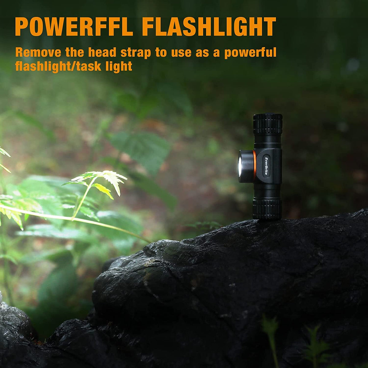 Rechargeable LED Headlamp 1000 Lumens with Magnetic Base & Adjustable Strap