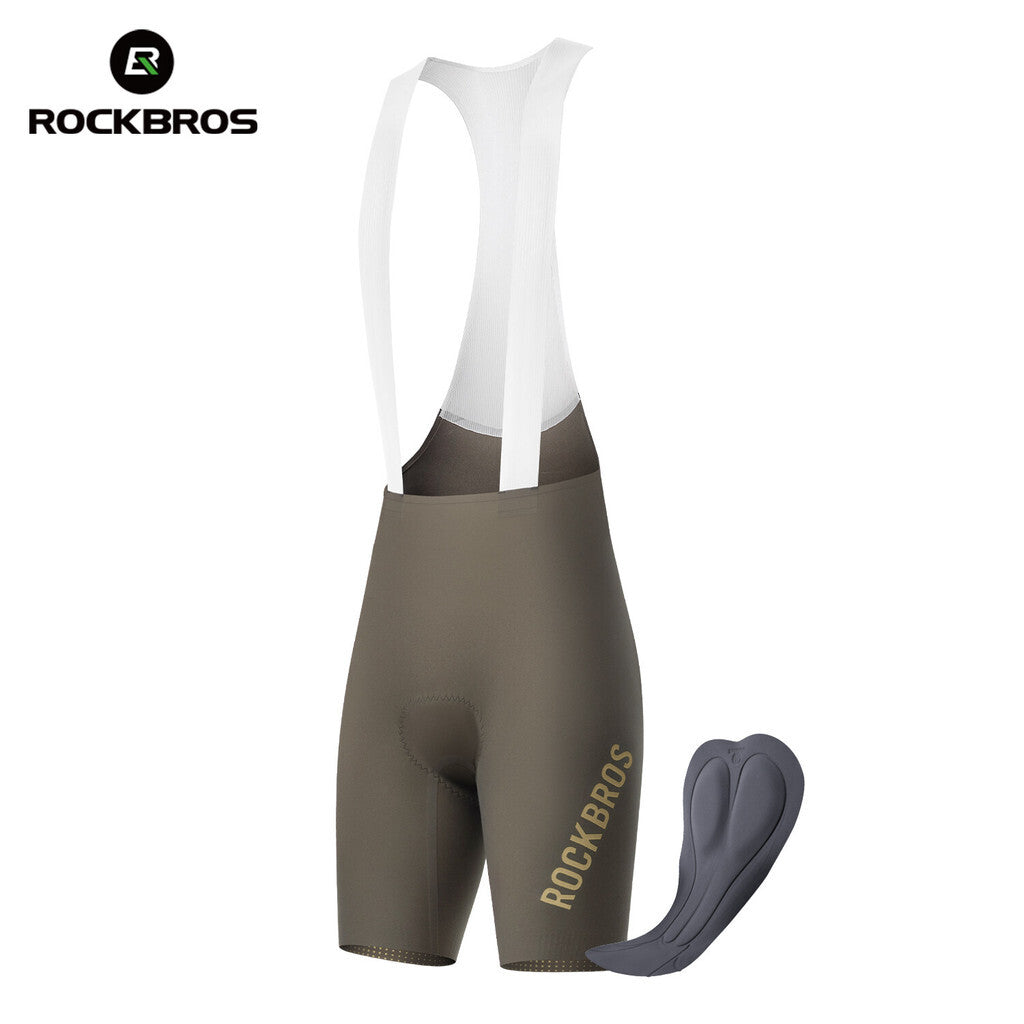 Men's Cycling Bib Shorts with Pad, Quick-Dry Breathable Seamless Tights