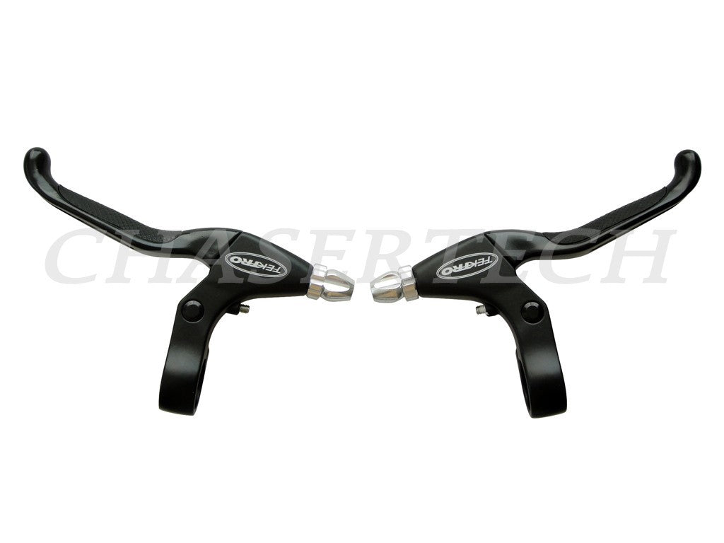 MTB V-Brake Levers - Black, 1 Pair, Adjustable, for Recreation Bikes