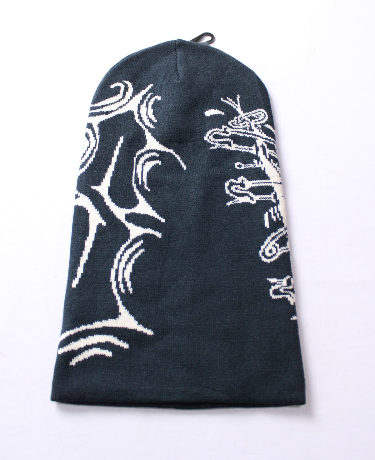 Unisex Face Mask Acrylic Knit Cicatrice CL8 Black One Size Face Covering