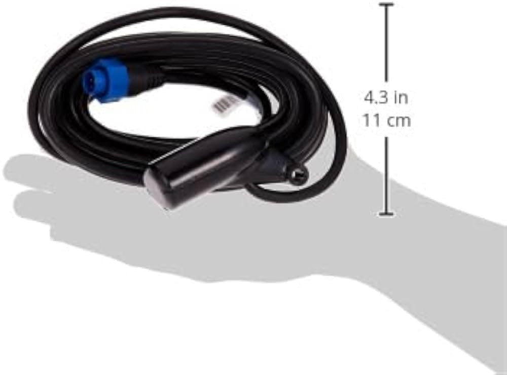 Fishing Transducer with Extended Depth Range & Built-In Temp - 1000ft