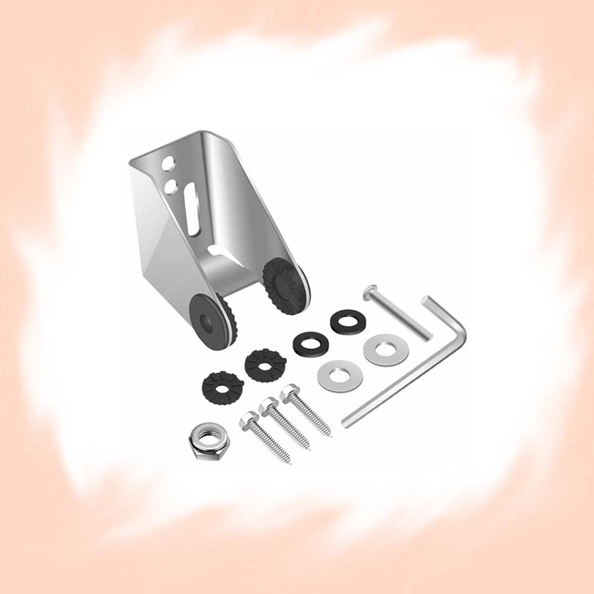 Marine Transducer Mounting Bracket Stainless Steel Hardware for XNT 9 20 & 14 20 Models