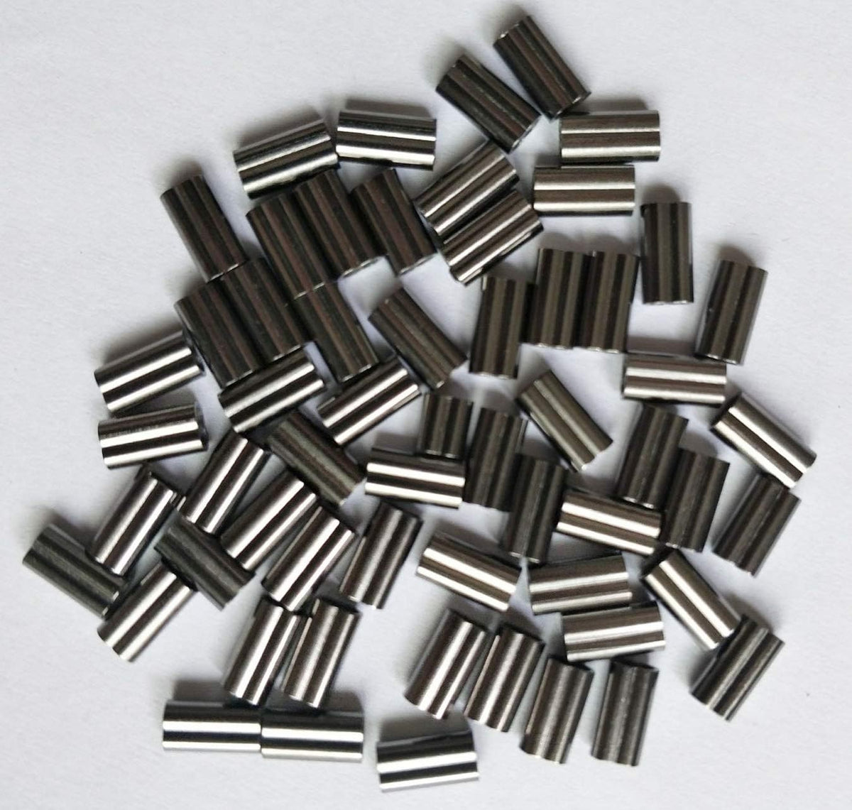Fishing Line Crimp Sleeves 100 Pieces Copper Double Barrel Connectors
