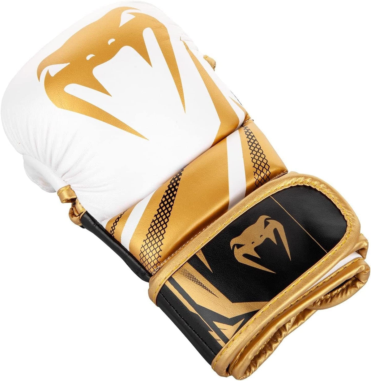 Venum Challenger 3.0 Sparring Gloves - White Black Gold - L/XL