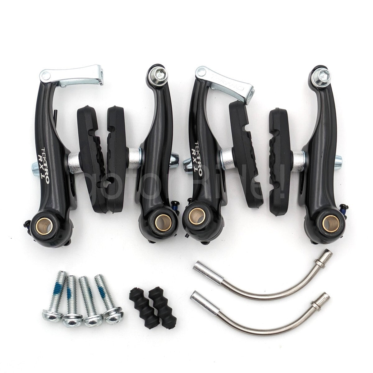 Tektro RX1 Mini-V Brake Set - Cyclocross & Road Bike Linear Pull Black