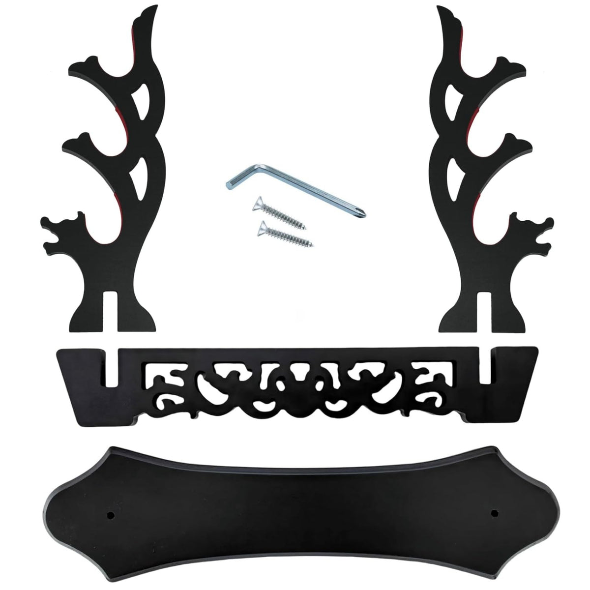 Black Sword Stand Holder for Katana and Collectible Swords