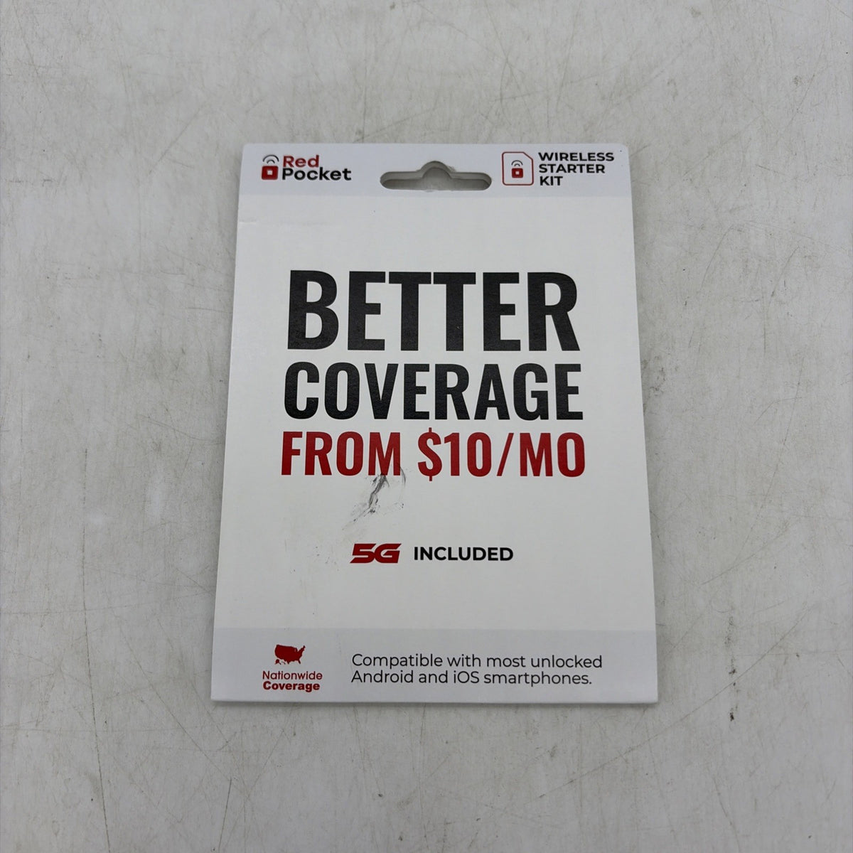 Red Rocket 5G SIM Card Starter Kit for Mobile Phones - Brand New