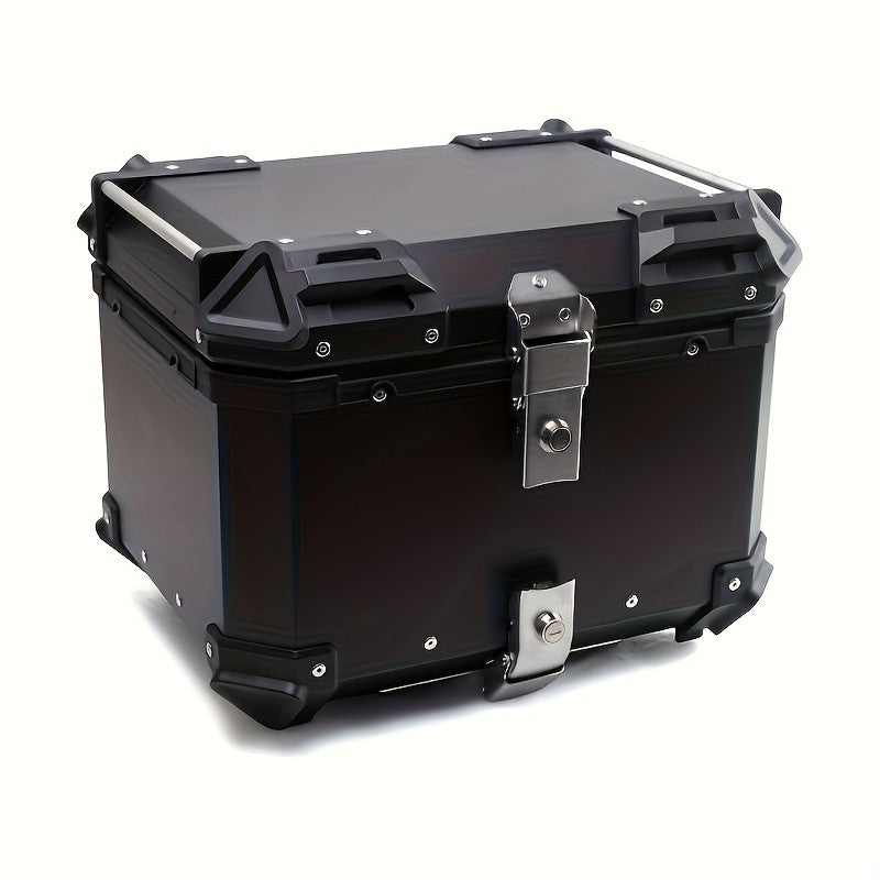 45L Motorcycle Top Case Aluminum Alloy Hard Luggage Box Waterproof Dustproof