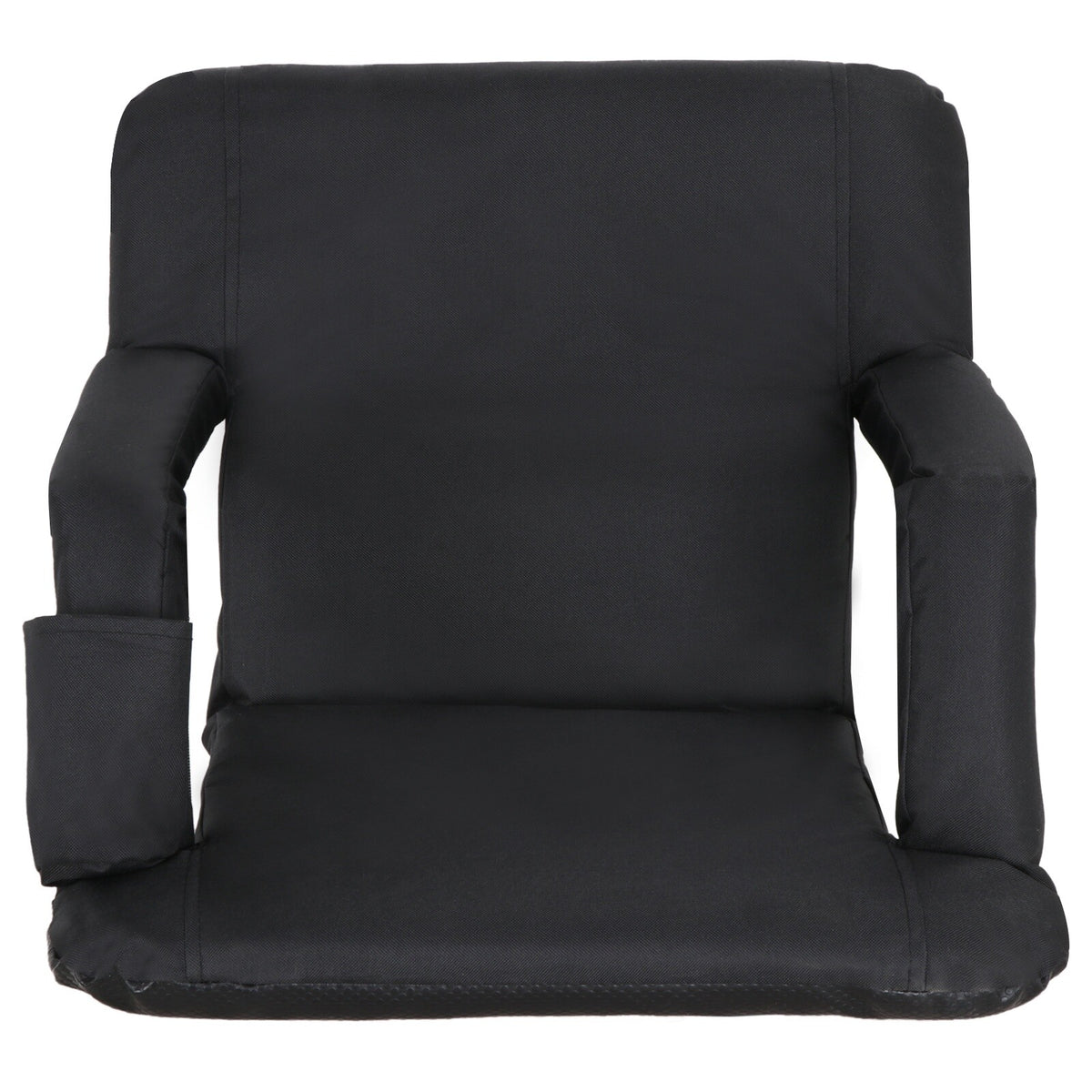 Portable Stadium Seat with Back Cushion & Reclining Positions for Bleachers