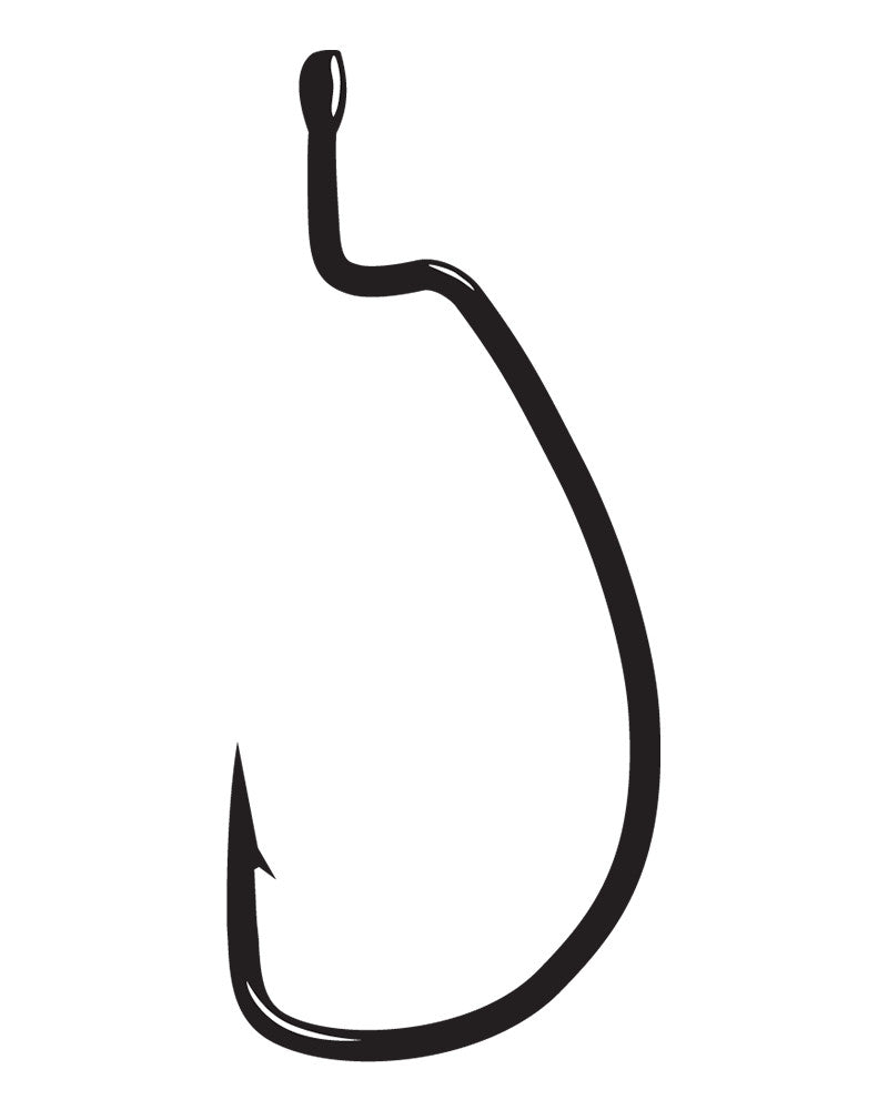 Heavy Duty Offset Fishing Hooks for Soft Plastic Baits - Multiple Sizes & Packs