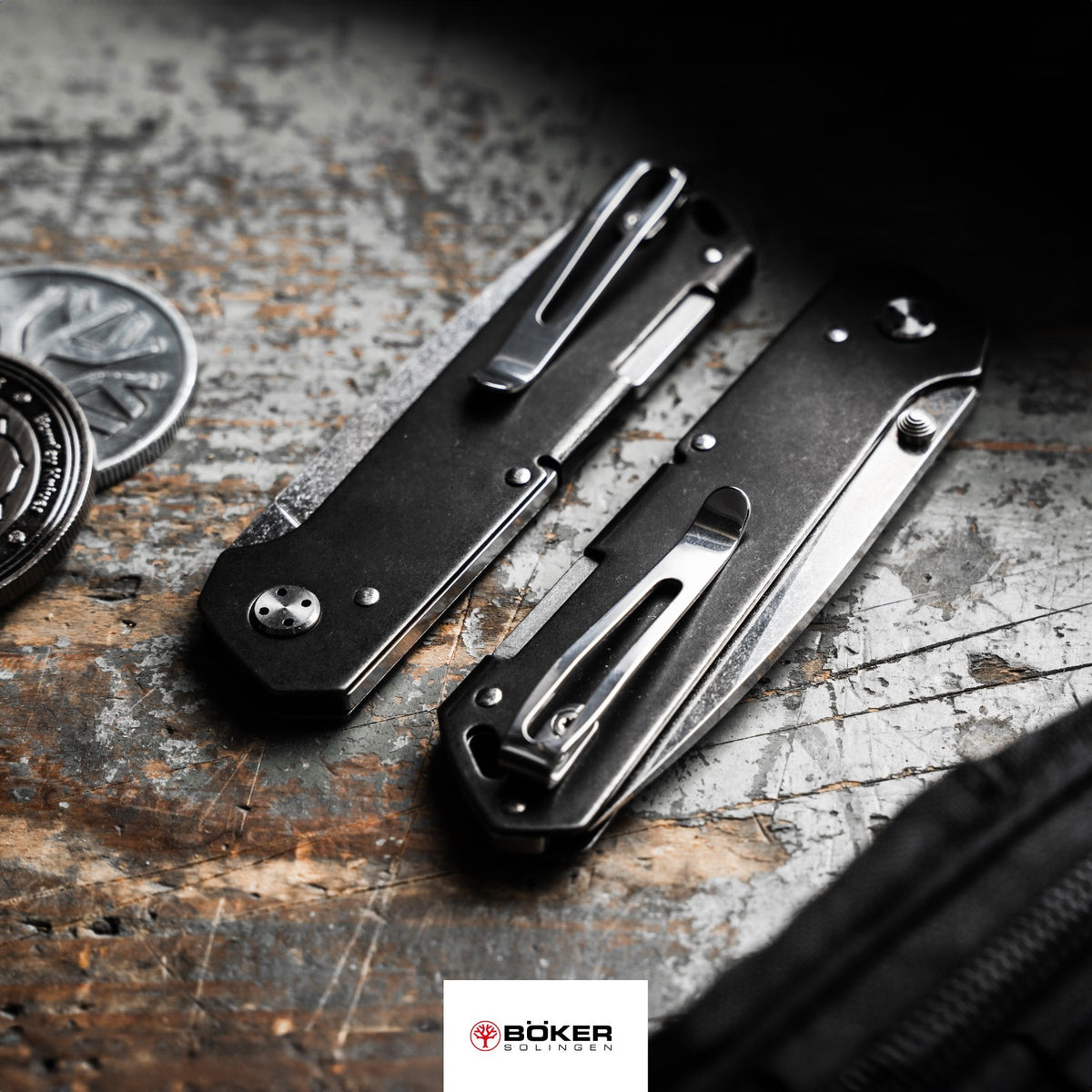 Boker Kihon Bifold Folding Pocket Knife - MagnaCut Steel, 3" Blade, Black Handle