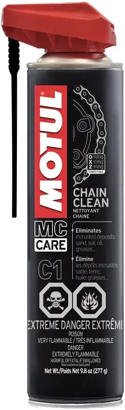 Motorcycle Chain Cleaner Spray - Universal Fit, 9.8 oz