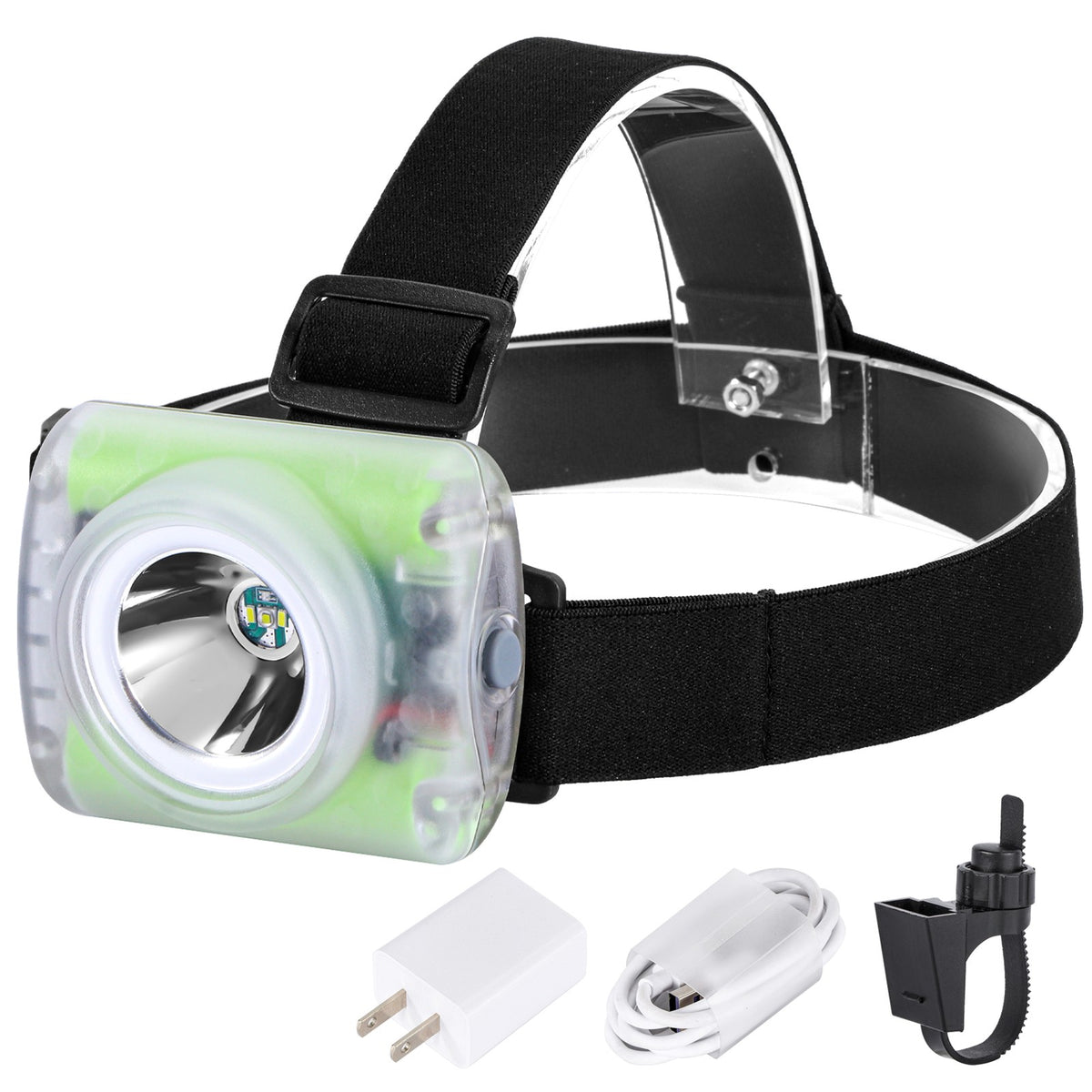 Rechargeable Waterproof LED Hard Hat Light with Charger IP68