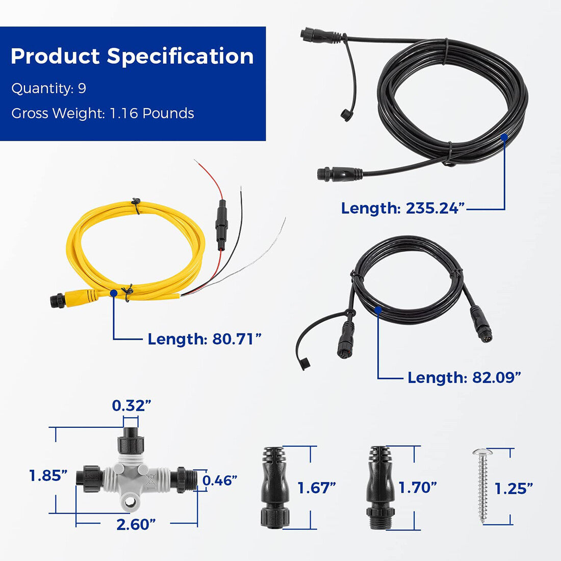 NMEA 2000 Marine Starter Kit for Garmin Devices - Boat Network Components