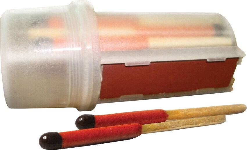 Stormproof Waterproof Match Kit with 15 Matches for Emergency & Camping